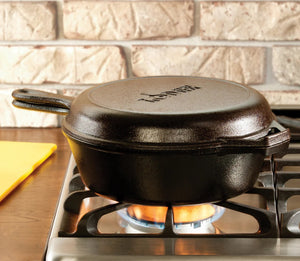 FAMOUS LODGE CAST IRON COMBO COOKER